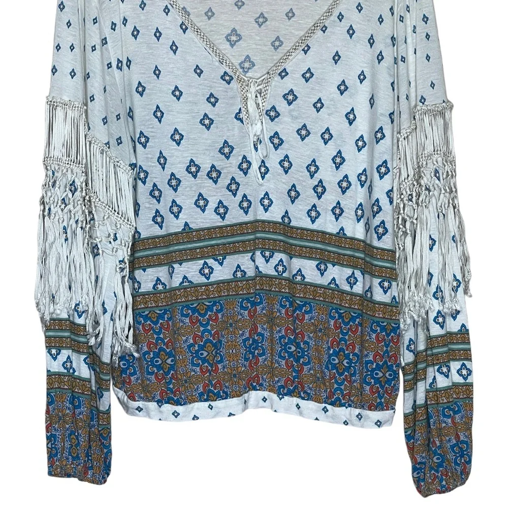 Free People Macra Maze Me Size Large Top